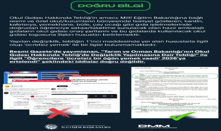 ’Ücretsiz bir öğün yemek vaadi 2026’ya ertelendi’ iddiasına yalanlama