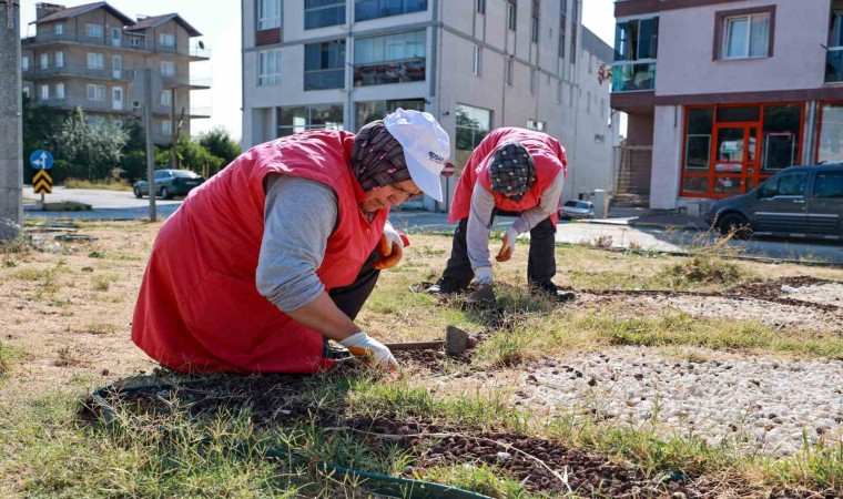 Uşak Belediyesi çevre düzenlenme çalışmaları devam ediyor