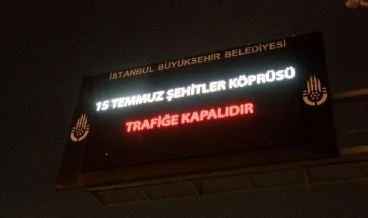 15 Temmuz Şehitler Köprüsü, Cumhuriyet Bayramı etkinlikleri provası kapsamında trafiğe kapatıldı