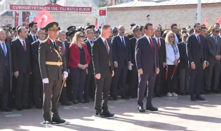 29 Ekim Cumhuriyet Bayramı öncesi Taksim’de tören düzenlendi