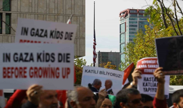 ABD, Ankara Büyükelçiliği önünde protesto edildi