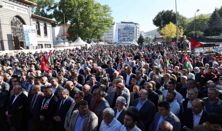 Afyonkarahisarda Filistine destek mitingi