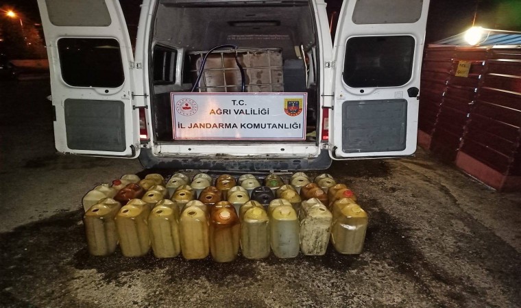 Ağrıda 504 litre kaçak yakıt ele geçirildi