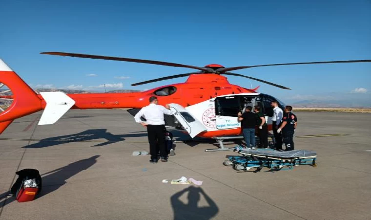 Ambulans helikopter, 4’üncü kattan düşen Baran için havalandı