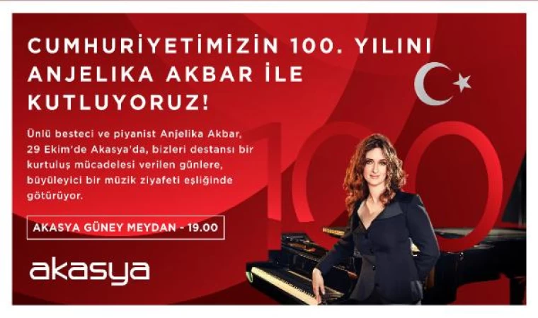 Anjelika Akbar’dan cumhuriyetin 100’üncü yılına özel konser