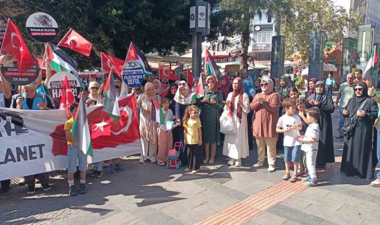 Antalyada İsrail protestosu