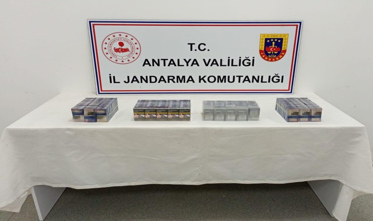 Antalyada jandarmadan kaçak tütün mamülleri denetimi