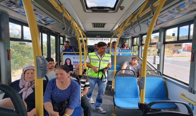 Aydında minibüs ve otobüslere sivil denetim