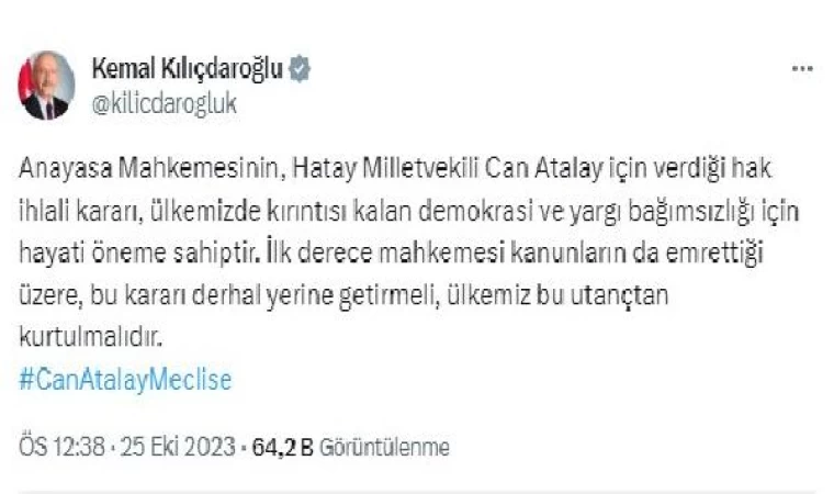 AYM’den Can Atalay hakkında ’hak ihlali’ kararı (2)