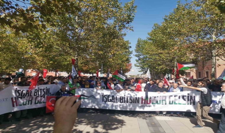 Başkentte İsrail protesto edildi