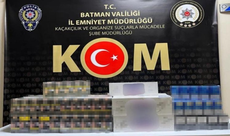 Batmanda çok sayıda gümrük kaçağı ürün ele geçirildi