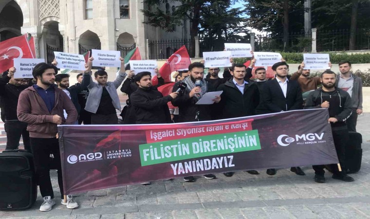 Beyazıt Meydanında Filistine destek eylemi