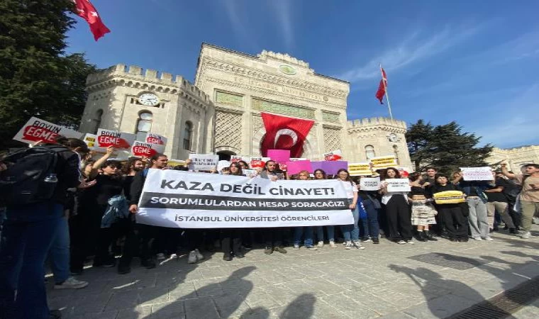 Beyazıt’ta Zeren Ertaş’ın ölümüne protesto