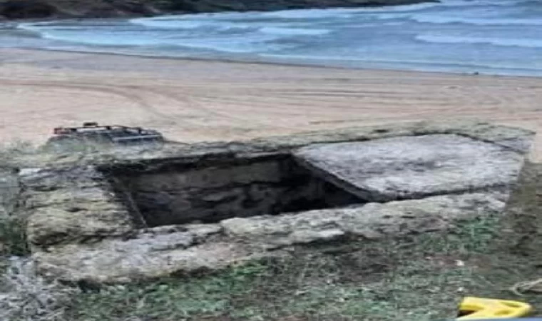 Beykoz’da iki genç beton kapak kırılınca kuyuya düştü