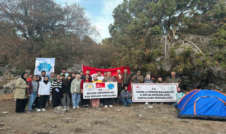 Beyşehir Gölündeki adada kuş gözlem etkinliği