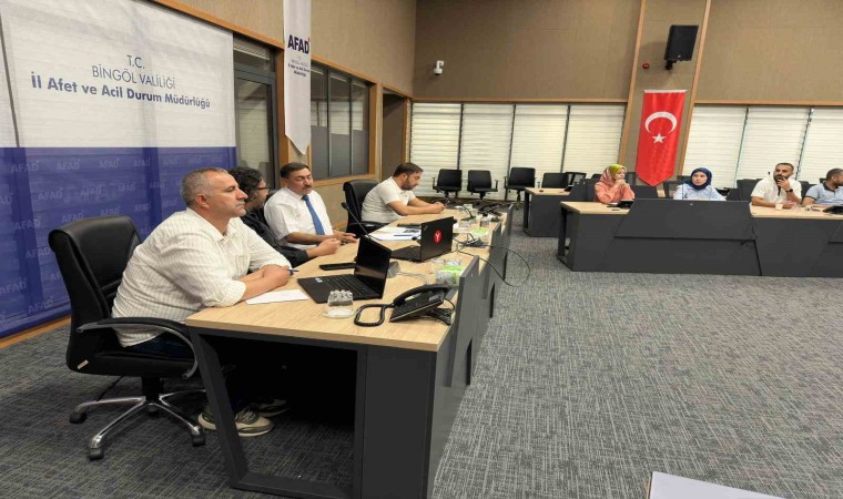 Bingölde il afet risk azaltma planı toplantısı yapıldı