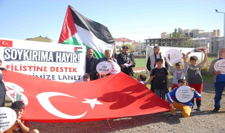 Bulanıkta İsrailin Gazzeye yönelik saldırıları protesto edildi