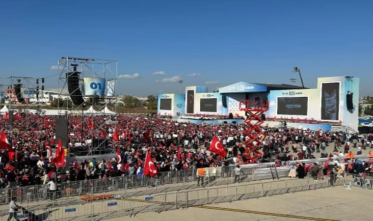 Büyük Filistin Mitingi için alana girişler başladı