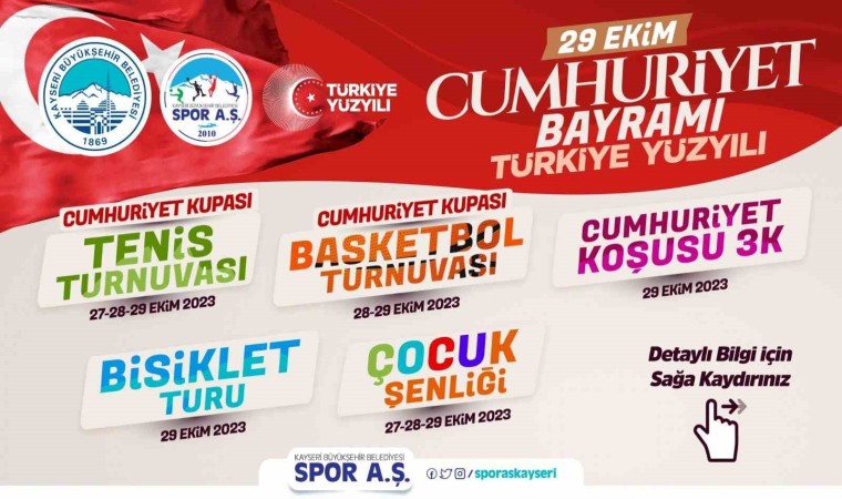 Büyükşehirde cumhuriyet coşkuyla kutlanıyor