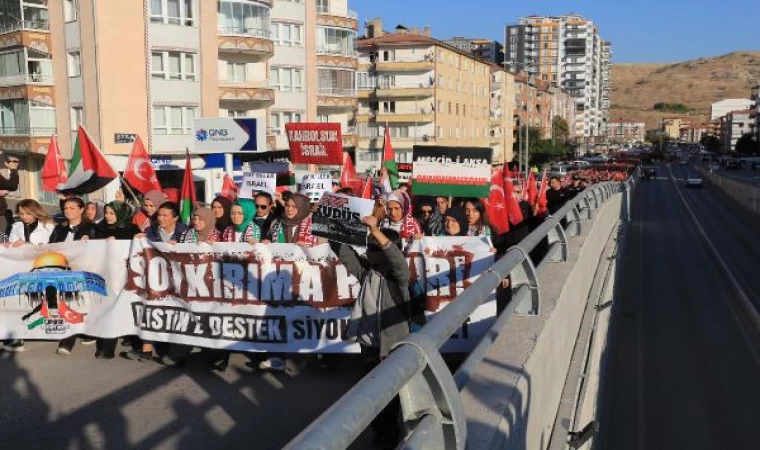 Çankırı’da İsrail protestosu