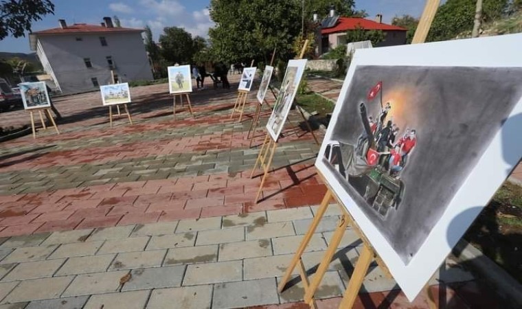 Çukurcada resim sergisi düzenlendi