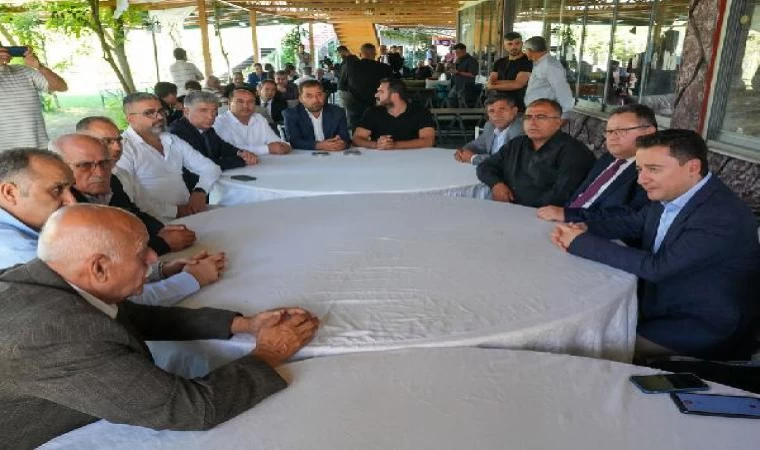 Deva Partisi Lideri Ali Babacan, Hatay’da konuştu