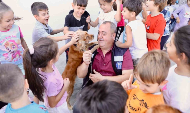 Didimdeki hayvan barınağı minik öğrencileri ağırladı