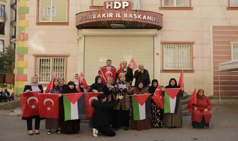 Diyarbakır annelerinden İsrailin zulmüne tepki