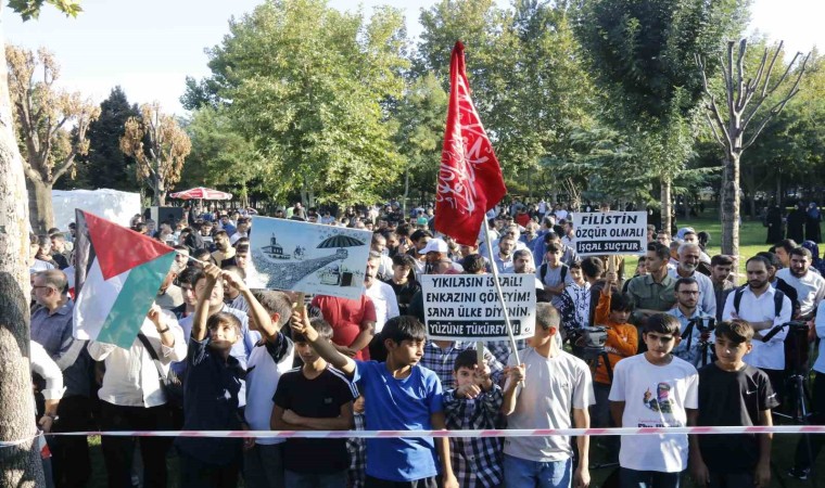 Diyarbakırda Filistinlilere destek çağrısı