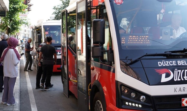 Düzcede 29 Ekimde toplu ulaşım ücretsiz