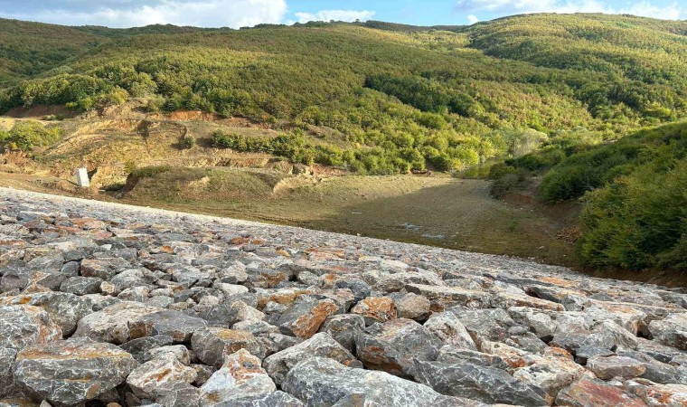 Elmabahçe Göletinde su tutulmaya başlandı