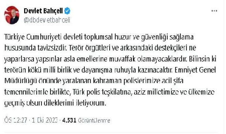 Emniyet Genel Müdürlüğü’ne bombalı saldırı girişimi: 1 terörist kendini patlattı (7)