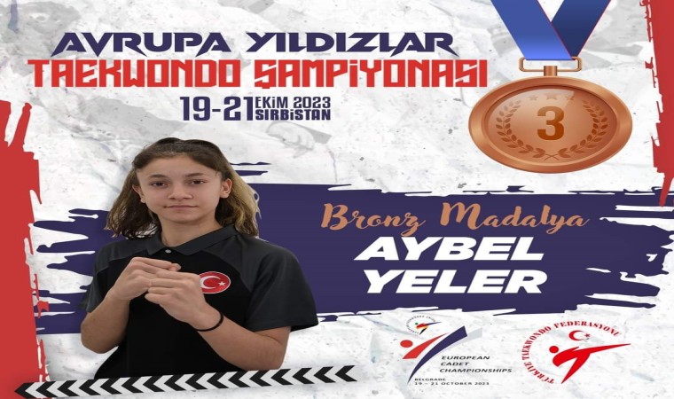 Eskişehirli Aybel Avrupa 3üncüsü oldu