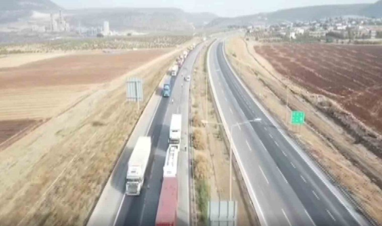 Gaziantepte dron destekli trafik denetimi