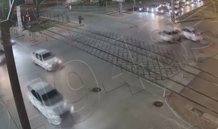 Gaziantepteki trafik kazaları kamerada