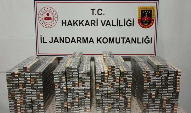 Hakkaride çok sayıda kaçak malzeme ele geçirildi