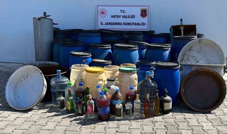 Hatayda 3750 litre sahte rakı ele geçirildi