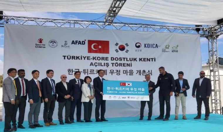 Hatay’da kurulan ’Kore-Türkiye Dostluk Kenti’ açıldı