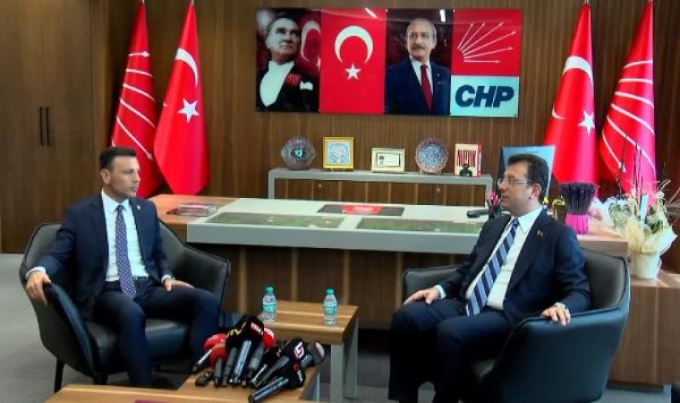 İmamoğlu’ndan CHP İl başkanı Çelik’e tebrik ziyareti