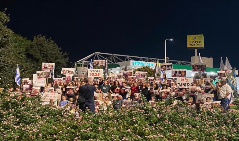 İsrailde esir protestoları sürüyor