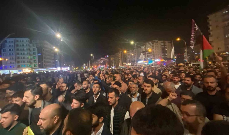 İsrailin Gazzedeki hastaneye saldırısı Güneydoğuda protesto edildi