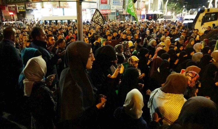 İsrailin Gazzedeki hastaneye saldırısı Vanda protesto edildi