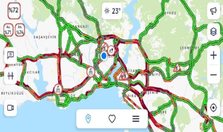 İstanbul’da Cuma trafiği 