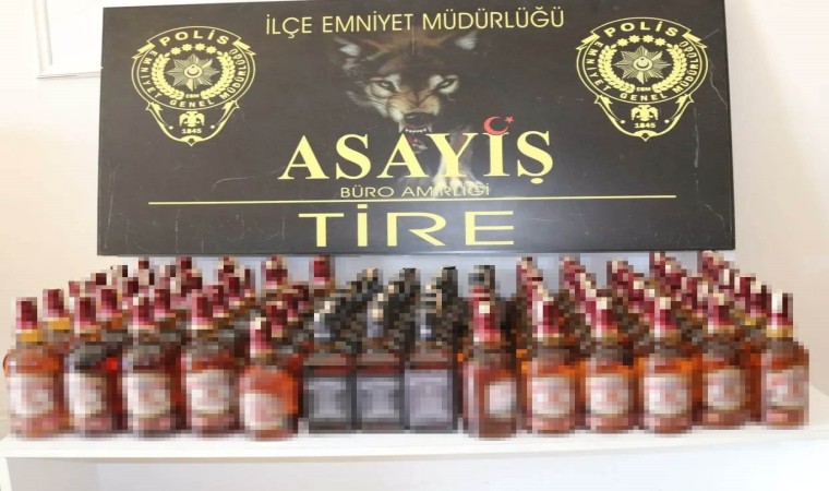 İzmirde sahte bandrolle alkol satışı yapılan adrese baskın