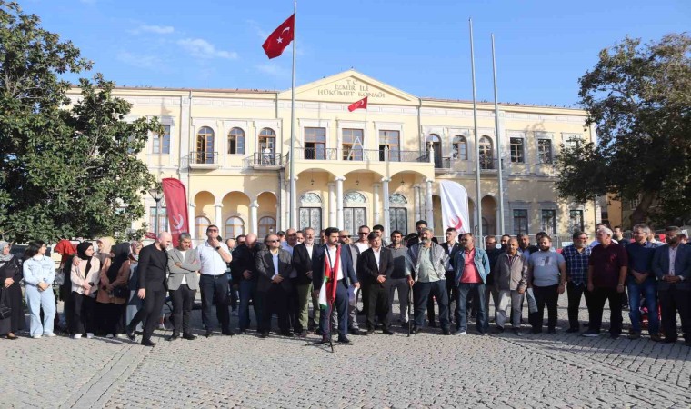 İzmirde Yeniden Refah Partisinden İsraile tepki