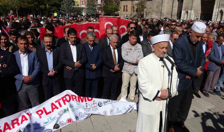 Karaman ve Aksarayda Filistinde hayatını kaybedenler için gıyabi cenaze namazı kılındı