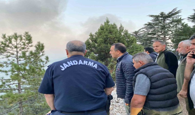 Karanlıkdere Kanyonundaki yangına müdahale sürüyor