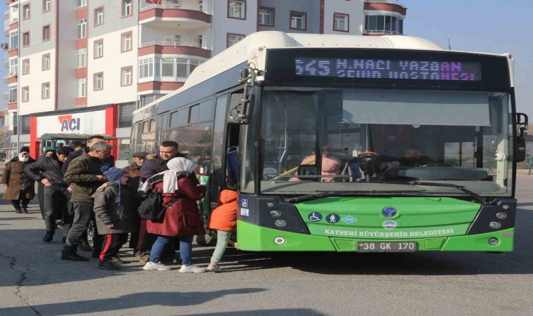 Kayseride 65 yaş üstü 8 milyon 814 yolcu ulaşımdan ücretsiz faydalandı