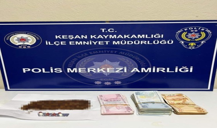 Keşanda polisin aramalarında 24.82 gram uyuşturucu ele geçirildi