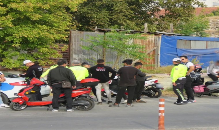 Kırklarelinde motosiklet denetimi: 118 sürücüye ceza